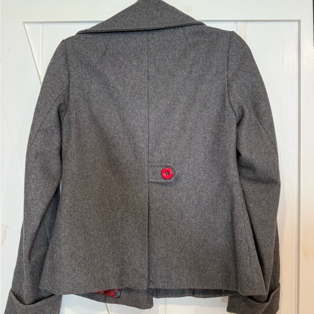 Gray peacoat